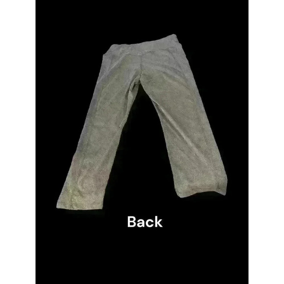 NWT Juicy Couture Sport Flex Logo CROP Women's LARGE Heather Gray Leggings - Picture 4 of 8